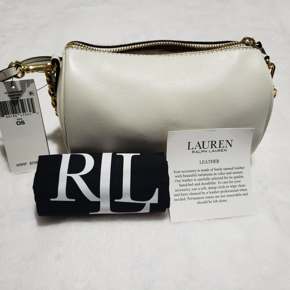 Lauren Ralph Lauren Emelia Mini Nappa Leather Shoulder Bag. NWT. (B1)